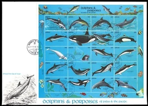 PALAU 289 - Marine Life "Wale und Delfine" Ersttagsbrief (pb19387) - Bild 1 von 1