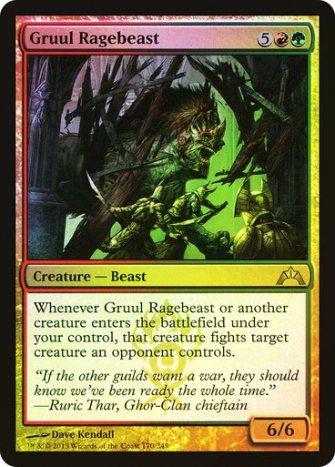 Magic The Gathering MTG GRUUL RAGEBEAST FOIL Gatecrash NM Near Mint - Image 1 of 1