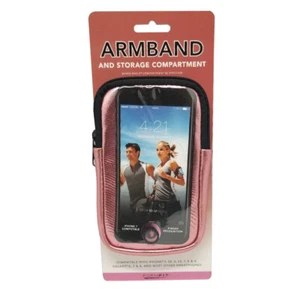 Formfit Armband. Sports Phone Case. Fits Iphones and Android. Metallic Pink. - Picture 1 of 2