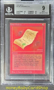 MTG Limited Edition Beta 1993 False Orders BGS 9.0 MINT Old School 93/94 - Picture 1 of 6