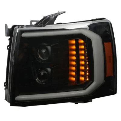 Faros proyectores barra LED secuencial negros para GMC Yukon XL Denali 2007-2014  Foto 1 de 4
