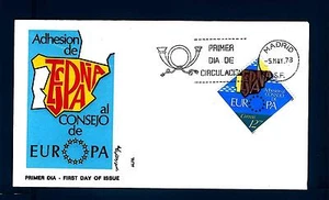 SPAIN - SPAGNA - 1978 - Adesione della Spagna al Consiglio d'Europa FDC - Imagen 1 de 1