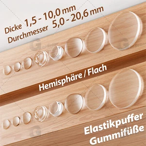 Elastikpuffer selbstklebend Schutzpuffer Gummifüße Rutschstopper Anschlagpuffer - Bild 1 von 62