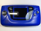 Blue Sega Game Gear + Game + AC Adapter ***CLEAN / GLASS LENS / RECAPPED***