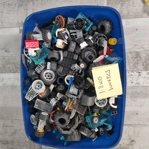 LEGO Technic 1.3kg Wheels Tyres Vehicle Parts Spares Bricks Bundle Job Lot Set - Picture 1 of 3