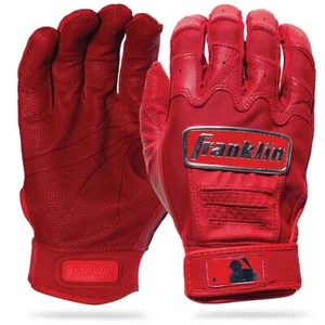 NWT Franklin CFX Pro Youth Batting Gloves Red/Chrome Size Large - Picture 1 of 11