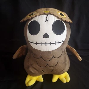 Furrybones Hootie Skeleton in Brown Owl Costume 8" Plush Stuffed Animal - Imagen 1 de 10