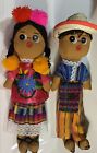 Paire de poupées Honduras faites main, vintage