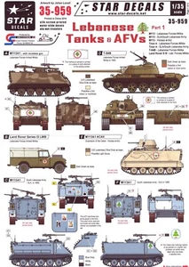 Star Decals 1/35 Libanese Tanks and AFVs Part 1 35-959 M113 - Bild 1 von 1
