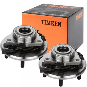 Par de cojinetes y bujes de rueda delantera Timken para Dodge Ram 1500 2012-2018 con ABS de 5 orejetas - Imagen 1 de 6