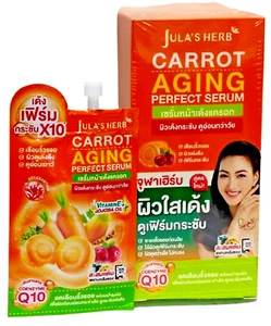 JULA'S HERB Carrot  Aging Perfect Serum Facial care Reduce wrinkles firm 8 ml *6 - Picture 1 of 12