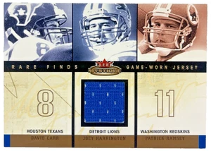 2003 Fleer Mystique Rare Finds Swatch /299 David Carr Joey Harrington Redskins - Bild 1 von 2