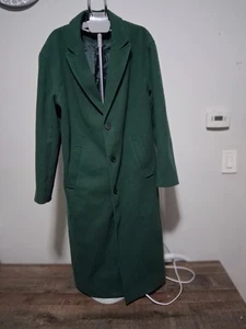 Asos Design Large Green Coat - Picture 1 of 2