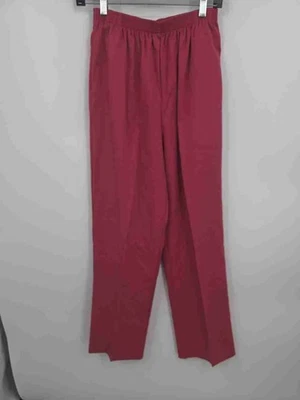 NWT Alfred Dunner Women's Red Elastic Waist Pockets Dress Pants Size 8 - Image 1 of 4