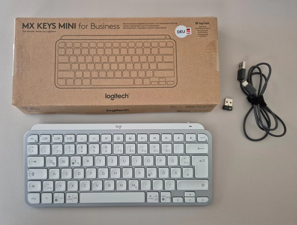 Logitech MX Keys Mini Tastatur in Weiß + OVP (QWERTZ) - Bild 1 von 1