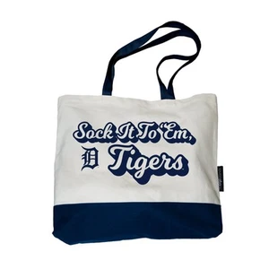 Logo Brands MLB Detroit Tigers Spirit Canvas Tote Bag, 18" x 14" x 4" - Picture 1 of 1
