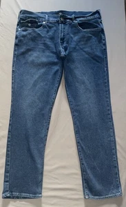 Jeans True Religion Uomo 36 Vita Geno Relaxed Slim Denim Patta Tasche Bottoni - Foto 1 di 10