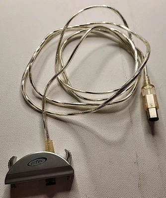 Intec Nintendo Gamecube to Gameboy Advance Link Cable Adapter Clear Silver Cord - Image 1 of 4