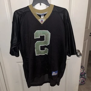 Vintage Aaron Brooks #2 Saints Reebok Trikot XL schwarz NFL on Field Replica - Bild 1 von 2