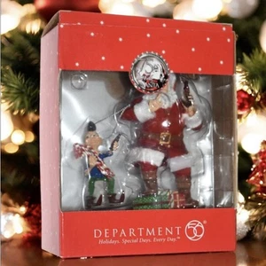 Dept 56 Years Santa and Elf Share a Coke Ornament 2101 - Picture 1 of 5