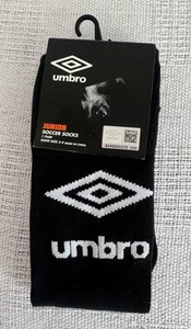 UMBRO Youth/Junior • Boys & Girls Soccer Socks - Black One Pair (Size 3-9) NEW - Picture 1 of 12