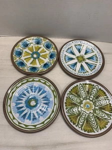 Crate & Barrel Melamine Plates Set Of 4 8.5” Dia. - Picture 1 of 7