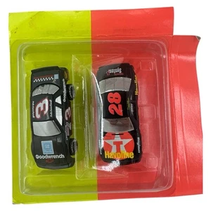 Dale Earnhardt & Davey Allison 2 Car Set 1/64 Chrome Glass Matchbox MIP - Picture 1 of 5