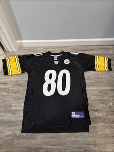 Camiseta deportiva de colección Y2K Reebok Pittsburgh Steelers #80 Plaxico Burress talla M NFL NUEVA SIN ETIQUETAS - Imagen 1 de 9