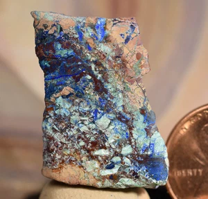 AZURITE AND MALACHITE  Cuprite Polished specimen nugget FROM  ARIZONA  - Picture 1 of 5