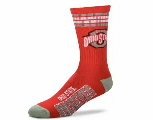Ohio State Buckeyes Deuce Socks Shoe Size 10-13 - Image 1 of 1