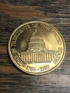 The 39 Presidents Of The United States Coin 1789 - 1989 - Picture 1 of 2