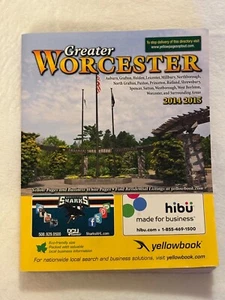 Greater Worcester Phone Book YellowBook 2014 2015 Massachusetts Directory Pages - Picture 1 of 5