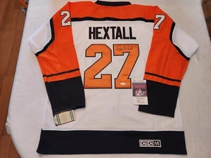 RON HEXTALL signed FLYERS custom jersey JSA COA SIZE XL - Picture 1 of 4