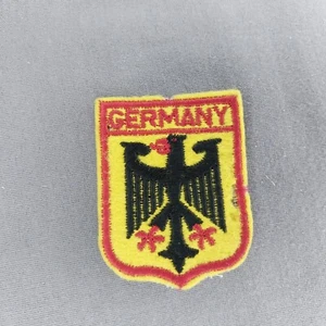 Parche de fieltro Alemania recuerdo esquí turista 2 3/4" - Imagen 1 de 2