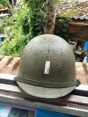 Casque US M1"Lieutenant " WW2 - Photo 1/4