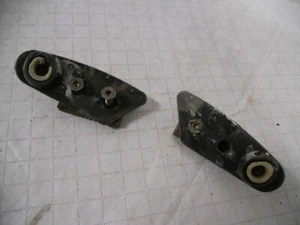  Corvette  C-3 1979 1982 T-Top Roof Panel  Latch Plates BLACK  with backer Pair - Picture 1 of 2