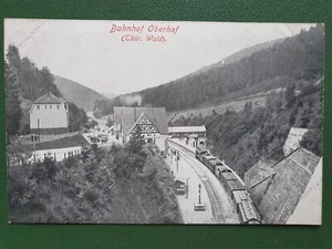 Cartolina Oberhof Bahnhof Thüringer Wald - Foto 1 di 2