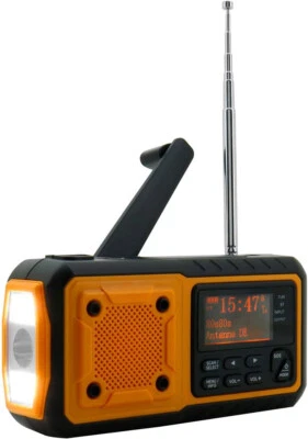 Soundmaster DAB112OR DAB+ Fm Notfall Radio Solar/Dynamo/LI-ION Akku - Bild 1 von 4