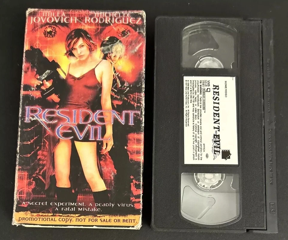 Resident Evil VHS Tape Promo Milla Jovovich Michelle Rodriguez (Promotional Copy Foto 1 de 4