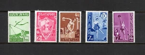 S0242 Bulgaria 1939 Gimnasia Deportiva 5v. MNH - Imagen 1 de 1