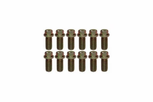 12pc Header Bolt Kit, 6pt Head, Zinc, Fits Chevy SB SBC V8 283-400, V6 90 - Picture 1 of 1