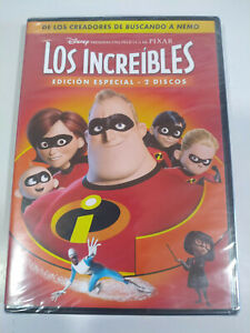 Los Increibles Edicion Especial Disney Pixar - 2 x DVD Español Ingles Nueva