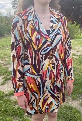 DE COLECCIÓN MISSONI TARGET LG GABARDINA IMPERMEABLE MULTICOLOR ABSTRACTO NUEVO CON ETIQUETAS HASTA LA RODILLA Foto 1 de 4