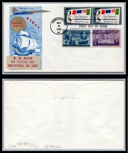 US FDC # 1310 5c SIPEX Overseas Combo S.Cancel 1966, 0a1709 - Picture 1 of 1