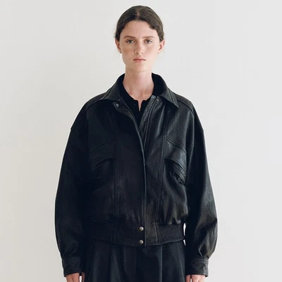 Nueva chaqueta corta de cuero para mujer THE ROW otoño invierno Foto 1 de 4