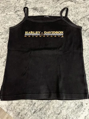 Harley Davidson черный майка с оранжевый графика - размер M - Изображение 1 из 3