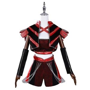 SEIS Disfraz de Ana de las Hojas Cosplay para Halloween Fiesta Conjunto Vestido - Imagen 1 de 11