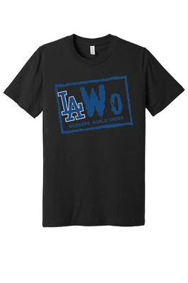 Los Angeles Dodgers  NWO logo T-shirt | New World Order! S-6XL - Image 1 of 4