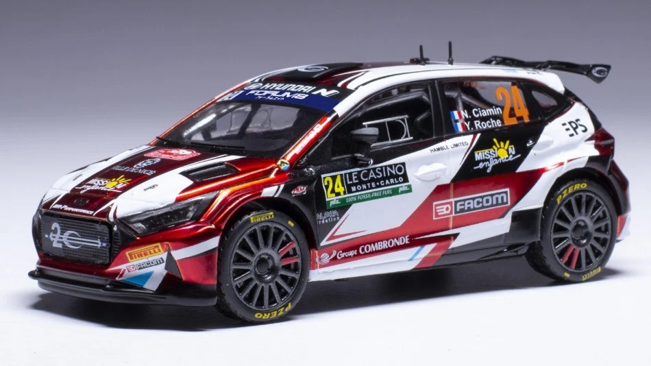 IXO MODEL RAM919 HYUNDAI i20 RALLY 2 N.24 RALLY MONTE CARLO 2024CIAMIN-ROCHE 1:4 - Immagine 1 di 1