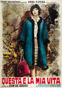 Sein Leben leben: Film in zwölf Bildern (1962) Jean-Luc Godard Film Poster Print 2 - Bild 1 von 1